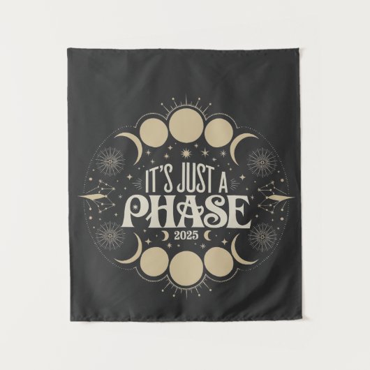 Tenture C'est juste une phase solaire Eclipse 2025 Lune lu (Devant)