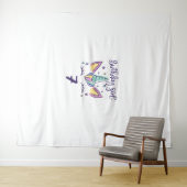 Tenture C'est mon anniversaire de licorne de Dabbing Arc-e (En situation (horizontale))