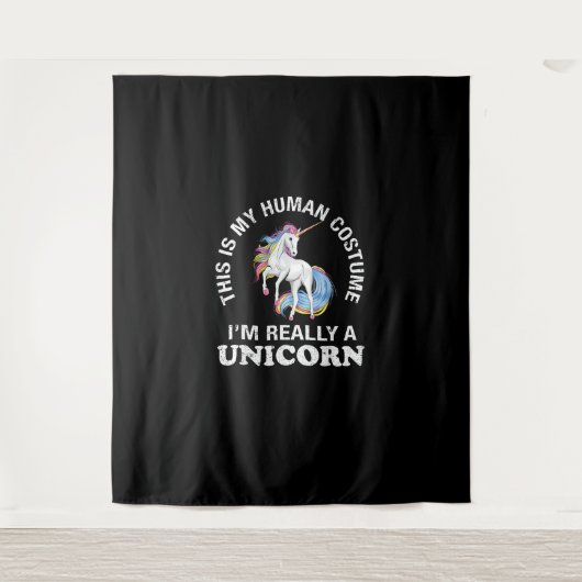 Tenture C'est mon costume humain Je suis vraiment une sall (Devant)