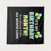 Tenture C'est mon mois d'anniversaire, accepte les cadeaux (Devant (Horizontal))