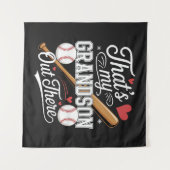 Tenture C'est mon petit-fils là-bas Baseball (Devant (Horizontal))