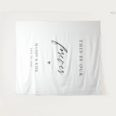 Tenture C'est Notre Toile de Fond de Mariage Éternel | Min (Devant (Horizontal))