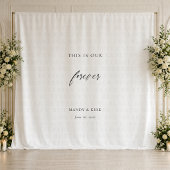 Tenture C'est Notre Toile de Fond de Mariage Éternel | Min