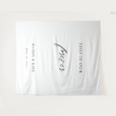 Tenture C'est Notre Toile de Fond de Mariage Éternel | Min (Devant (Horizontal))