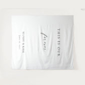 Tenture C'est Notre Toile de Fond de Mariage Éternelle | M (Devant (Horizontal))