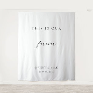 Tenture C'est Notre Toile de Fond de Mariage Éternelle M