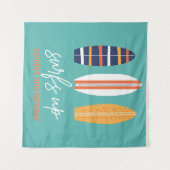 Tenture C'est parti les gars Planche de surf Fête d'annive (Devant (Horizontal))