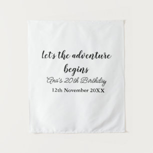 Tenture c'est parti pour l'aventure 20ème anniversaire ajo