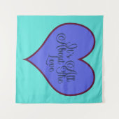 Tenture C'est tout sur l'amour (Devant (Horizontal))