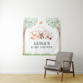 Tenture C'est un Baby shower de bois de fille Contexte (En situation)