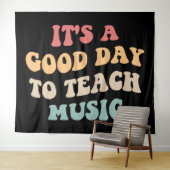 Tenture C'est un bon jour pour apprendre la musique II (En situation (horizontale))