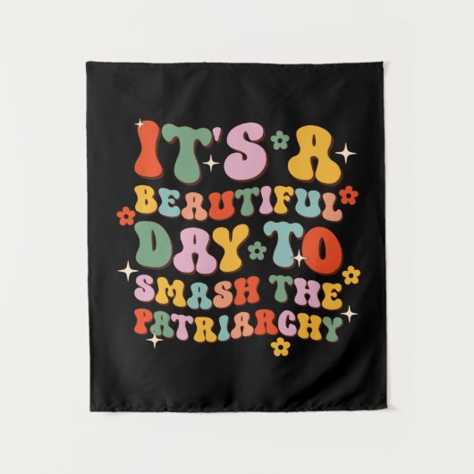 Tenture C'est une belle journée pour masquer le patriarcat (Devant)