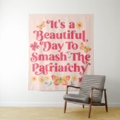 Tenture C'est une belle journée pour masquer le patriarcat (En situation)
