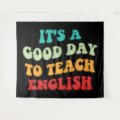 Tenture C'est une bonne journée pour apprendre l'anglais I (Devant (Horizontal))