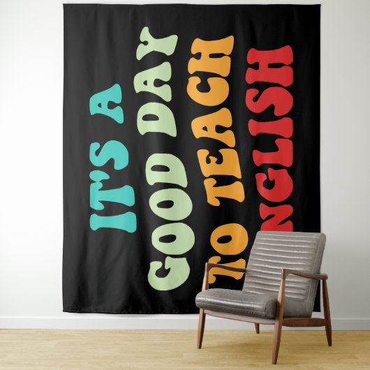 Tenture C'est une bonne journée pour apprendre l'anglais I (En situation)