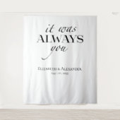 Tenture c'était toujours vous Citer le Mariage Contexte (Devant)