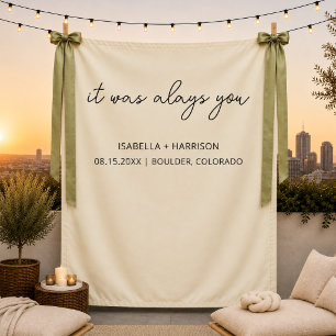 Tenture C'était toujours vous Décoration de réception de m