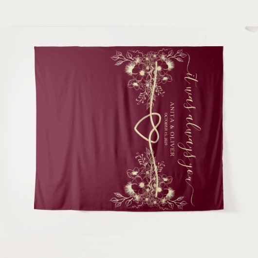 Tenture C'Était Toujours Vous Mariage (Devant (Horizontal))