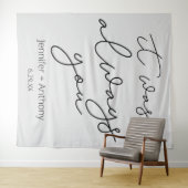 Tenture C'Était Toujours Vous Mariage Fond D'Écran Personn (En situation (horizontale))