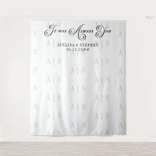 Tenture C'Était Toujours Vous Script Citation Mariage Arri