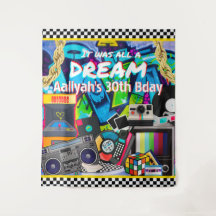 C'était tout un Rêve Fond de Graffiti Hip Hop Rétr