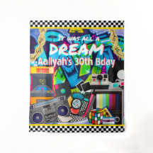 C'était tout un Rêve Fond Rétro Hip Hop Graffiti