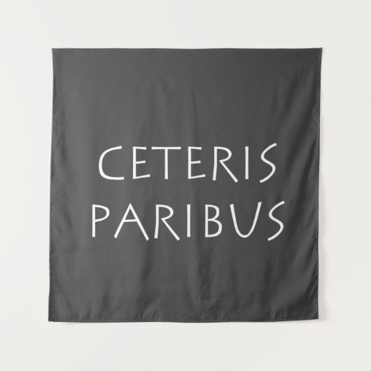 Tenture Ceteris paribus (Devant)