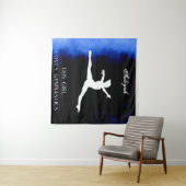 Tenture Cette Fille Aime La Gymnastique Noir, Bleu, Blanc (En situation (horizontale))