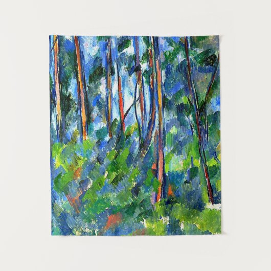 Tenture Cezanne - Dans les Bois, peinture célèbre (Devant)