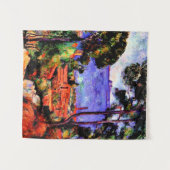 Tenture Cezanne - Vue à travers les arbres (Devant (Horizontal))