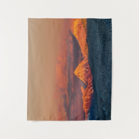 Tenture Chaîne de montagne orangée (Devant)
