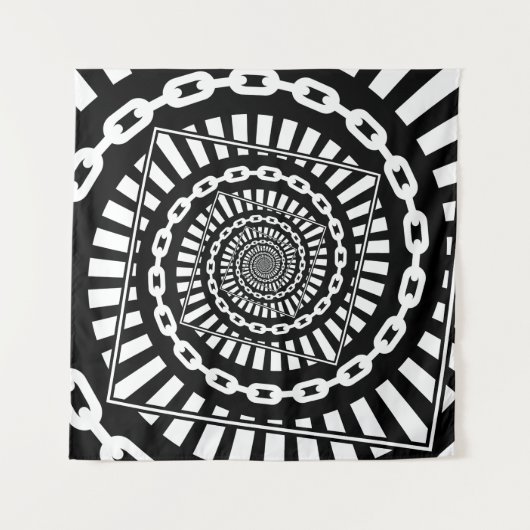 Tenture Chaînes de golf sur disque (Devant)