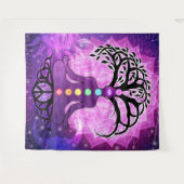 Tenture Chakras Les 7 Centres de Force Essentiel (Devant (Horizontal))