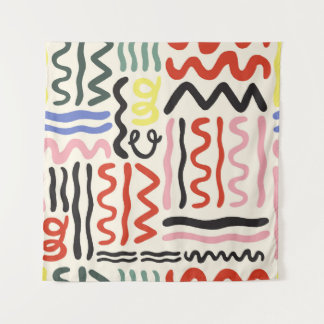 Tenture Châle floral : Ornement Carré de la marguerite