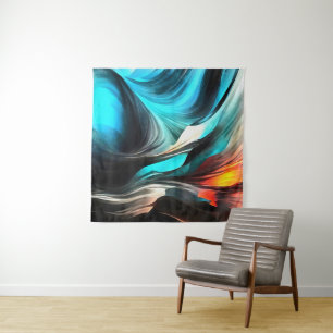 Tenture Chaleur Fondue Paysage Abstrait Vivant 2