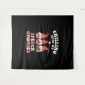 Tenture Chaleureux avec mon discours Gnomes Xmas SLP (Devant (Horizontal))