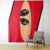 Tenture Chambre bébéCUTE_RED_WHITE_BLACK_ RMDESIGNFLO55 (En situation)