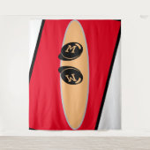 Tenture Chambre bébéCUTE_RED_WHITE_BLACK_ RMDESIGNFLO55 (Devant)