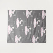 Tenture Chambre de ballerine Rose & Grey Couture (Devant (Horizontal))