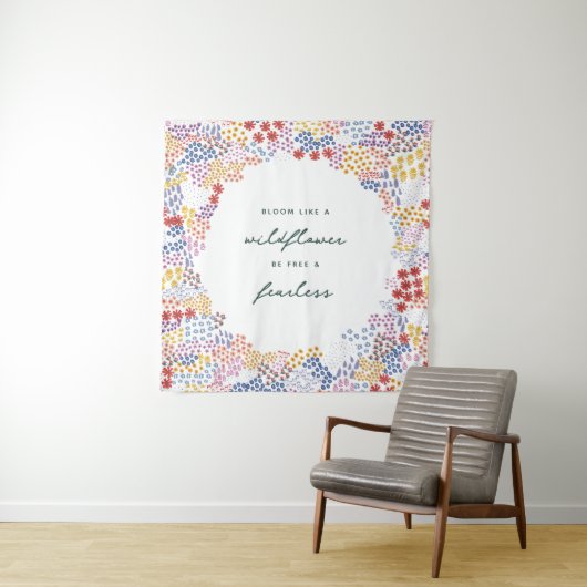 Tenture Champ de fleurs (En situation)