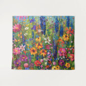 Tenture Champ fleur sauvage Peinture acrylique (Devant (Horizontal))