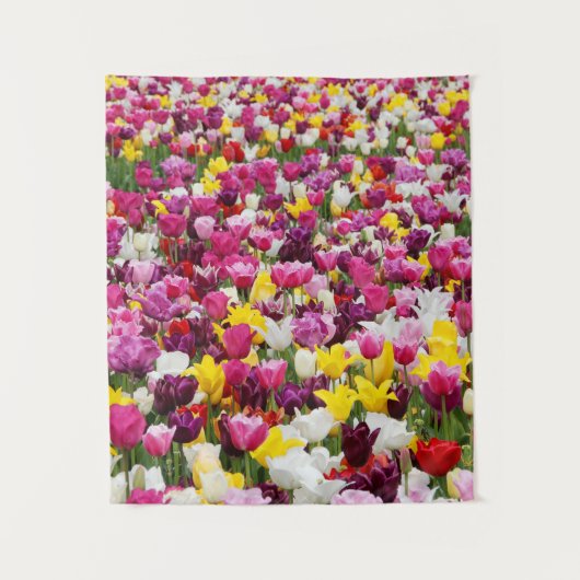 Tenture champ plein de tulipes (Devant)