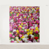 Tenture champ plein de tulipes (Devant)