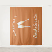 Tenture Champagne Bachelorette de la fête Contexte Boho Am (Devant)