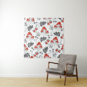 Tenture Champignons champignons sans couture motif répétit (En situation)