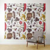 Tenture Champignons sauvages (En situation (horizontale))