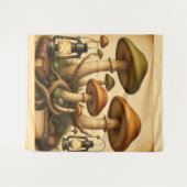 Tenture Champignons vintages (Devant (Horizontal))