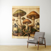 Tenture Champignons vintages (En situation)