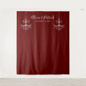 Tenture Chandeliers de Bourgogne Mariage Photo Contexte (Devant)