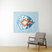 Tenture Changement du froid, Feu de foi - Chrétien motivat (En situation (horizontale))